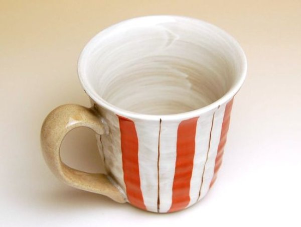 Photo2: Mug Kohiki nisyoku tokusa (Red) (2)