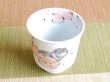 Photo3: Yunomi Tea Cup for Green Tea Hana mubyo (Red) (3)