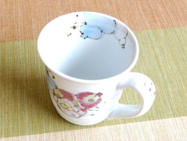 Photo3: Mug Hana mubyo (Blue) (3)