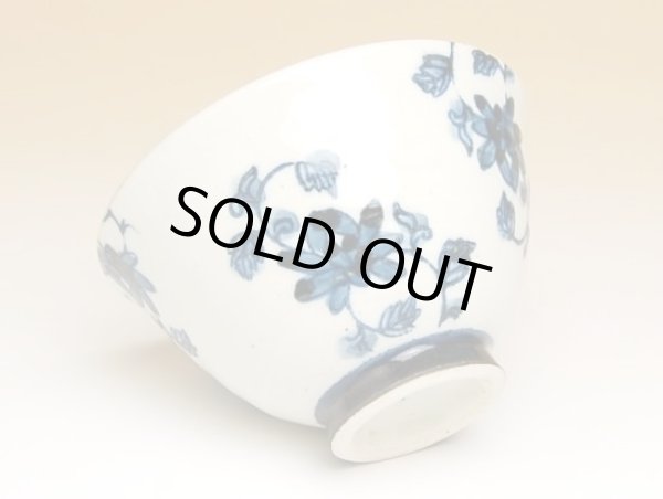 Photo2: Rice Bowl Saika karakusa (Blue) (2)