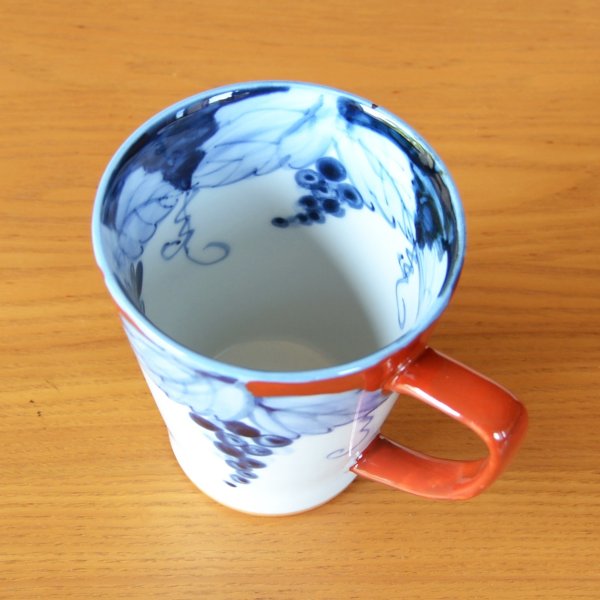 Photo5: Mug Fuchidami Budou Grape Red (5)