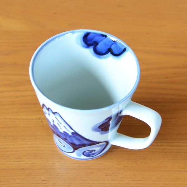 Photo5: Mug Mt. Fuji Blue (5)