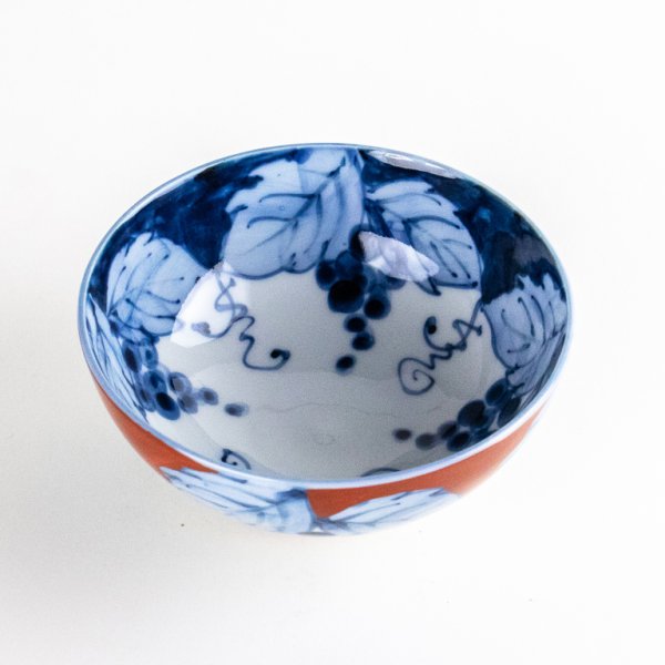 Photo3: Rice Bowl Fuchidami Bdou Grape Red (3)