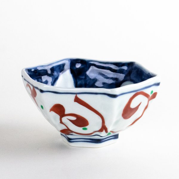Photo1: Small Bowl Rabbit Akae Usagi (12.2 cm/4.8 in) (1)