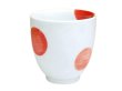 [Made in Japan] Nisai marumon (Red) Japanese green tea cup