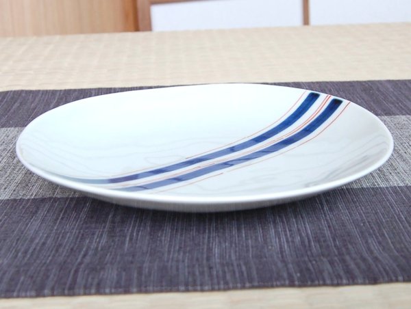 Photo2: Large Plate (19.5cm) Obi tokusa (2)