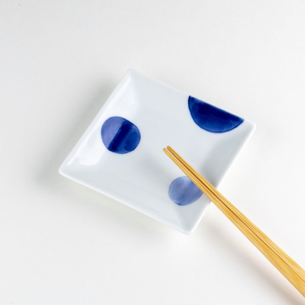 Photo4: Small Plate Nisai marumon (8.9cm/3.5in) (4)