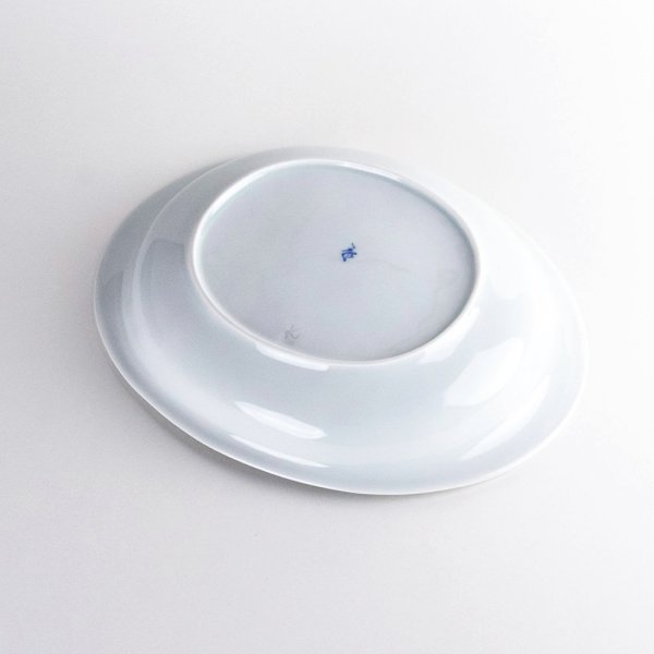 Photo5: Large Oval Plate Nisai-Marumon (24.8 cm/9.8 in) (5)