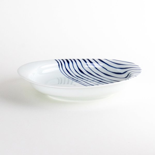 Photo4: Large Oval Plate Turezure-Tokusa (24.8 cm/9.8 in) (4)