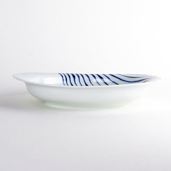 Photo6: Large Oval Plate Turezure-Tokusa (24.8 cm/9.8 in) (6)