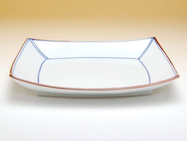 Photo2: Medium Plate (18.7cm) Some line (2)