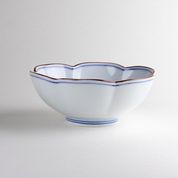 Photo4: Medium Bowl Mikomi seniri Blue (12.8cm/5in) (4)