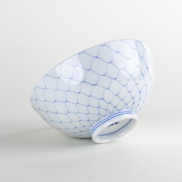 Photo5: Rice Bowl Naigai Ami Blue (5)