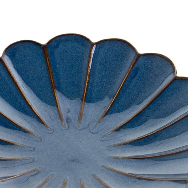 Photo5: Chrysanthemum-Shaped Large Plate Gunjo (21.8 cm/8.6 in) (5)