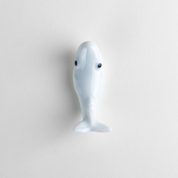 Photo4: Chopstick Rest Whale Blue-White (4)