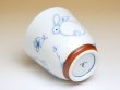 Photo3: Yunomi Tea Cup for Green Tea Icchin usagi Rabbit (Blue) (3)