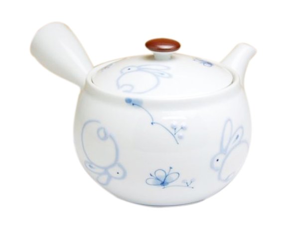 [Made in Japan] Icchin hana usagi rabbit Teapot