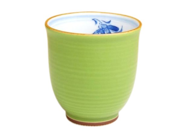 [Made in Japan] Ran no kaori (Green) Japanese green tea cup