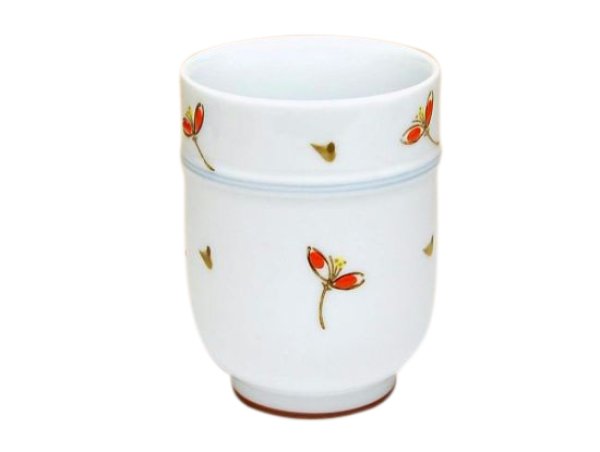 [Made in Japan] Akane-so (Red) Japanese green tea cup