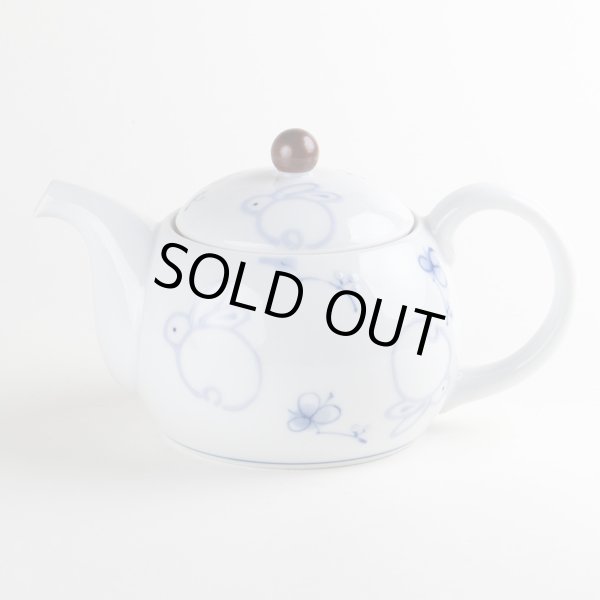 Photo1: Teapot Icchin hana usagi Rabbit (1)