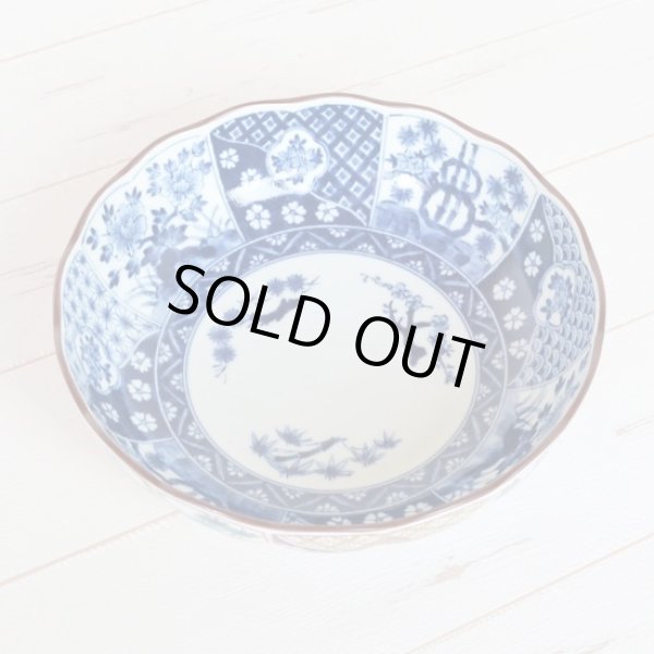 Photo2: Large Bowl Koimari shouchikubai Old imari style (21cm/8.3in) (2)