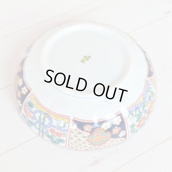 Photo3: Large Bowl Koimari shouchikubai Old imari style (21cm/8.3in) (3)