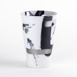 Photo2: Ceramic Beer Glass Zebra Ginsai Silver (2)