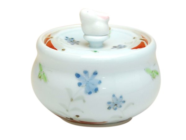 [Made in Japan] Shikisai kobana usagi Bowl with the cover