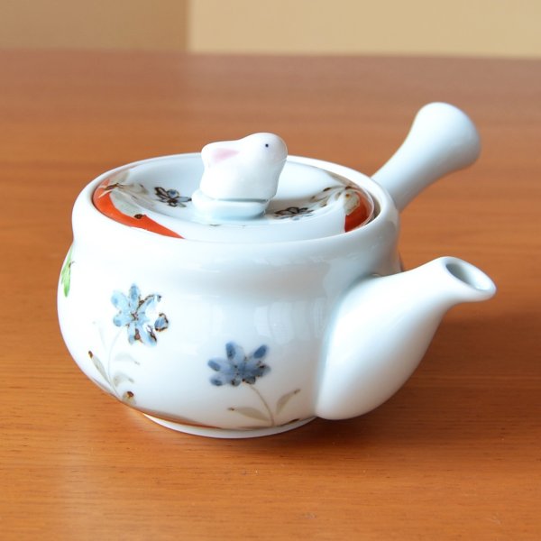 Photo2: Teapot Kyusu Shikisai Kobana Usagi Rabbit (2)