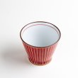 Photo2: Yunomi Tea Cup for Green Tea Shiraito Red (2)