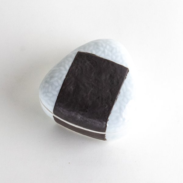 Photo1: Bowl with Lid Rice Ball Shape Onigiri Nori (1)