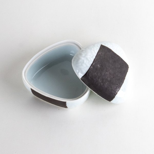Photo3: Bowl with Lid Rice Ball Shape Onigiri Nori (3)