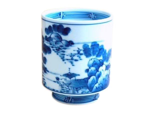 [Made in Japan] Uchi sansui landscape (Large) Japanese green tea cup