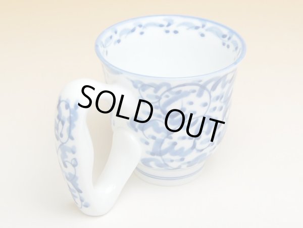 Photo2: Large handle Mug Tansai karakusa (2)