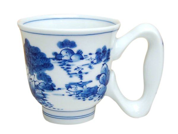 [Made in Japan] Sansui big handle mug