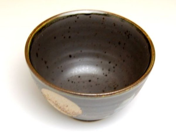 Photo3: Rice Bowl Fuku kasumi Moon (Black) (3)