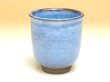 Photo1: Yunomi Tea Cup for Green Tea Yuno Blue (1)