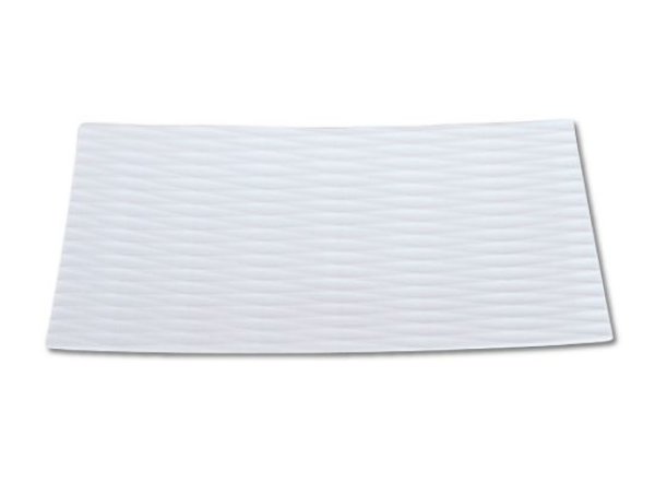 Photo1: Large Plate Tou kiriko White (22.3cm/8.8in) (1)