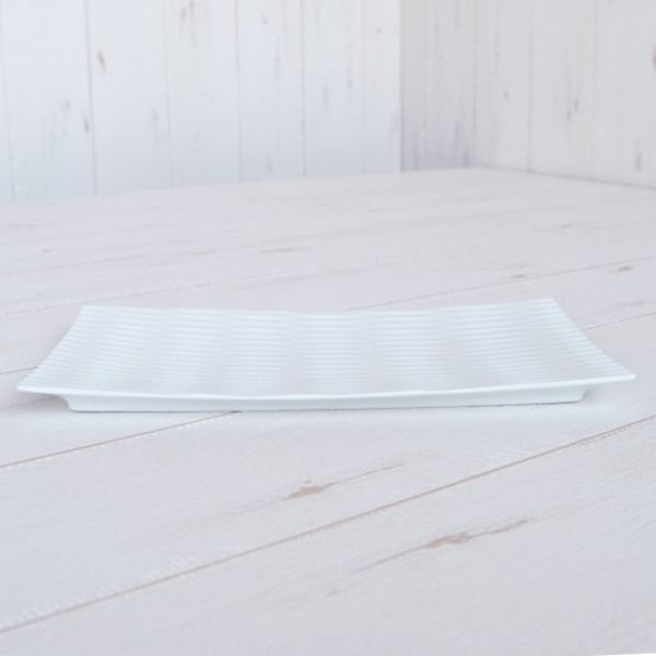 Photo3: Large Plate Tou kiriko White (22.3cm/8.8in) (3)
