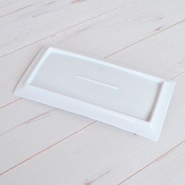 Photo4: Large Plate Tou kiriko White (22.3cm/8.8in) (4)