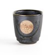 Photo1: Yunomi Tea Cup (Large) for Green Tea Kasumi Moon Black (1)
