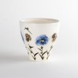 Photo4: Mug Chijire Hana Flower Blue (4)