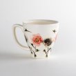 Photo2: Mug Chijire Hana Flower Red (2)