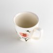 Photo3: Mug Chijire Hana Flower Red (3)