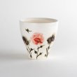 Photo4: Mug Chijire Hana Flower Red (4)