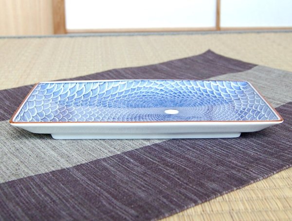 Photo2: Large Plate (23cm) Seikainami (2)