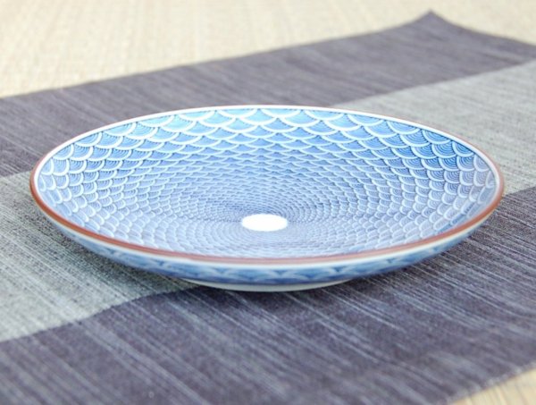 Photo2: Medium Plate (15.2cm) Seikainami (2)