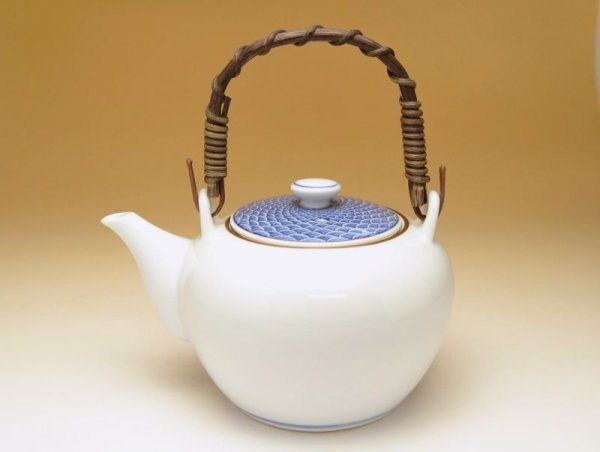 Photo1: Teapot Dobin Seigaiha (1)