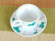 Photo3: Coffee Cup and Saucer Openwork Suisho budou Grape (Blue) (3)
