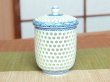 Photo2: Yunomi Tea Cup with Lid for Green Tea Openwork Suisho Seigaiha (Small) (2)